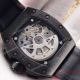 2017 Fake Richard Mille RM011 Chronograph Watch Black Case Red rubber  (5)_th.jpg